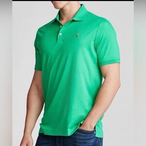 POLO Ralph Lauren Men's Classic Fit, Short Sleeve, Golf Green Shirt, Size XL